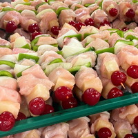 Chicken Kabobs with Fruit & Veggies - Unmarinated