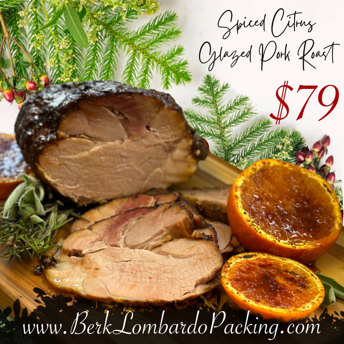 Spiced Citrus Glazed Boneless Pork Roast