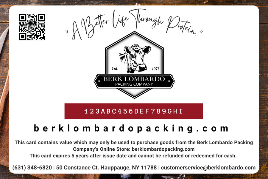 Berk Lombardo Gift Card