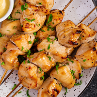 Chicken Kabobs with Honey BBQ Sauce