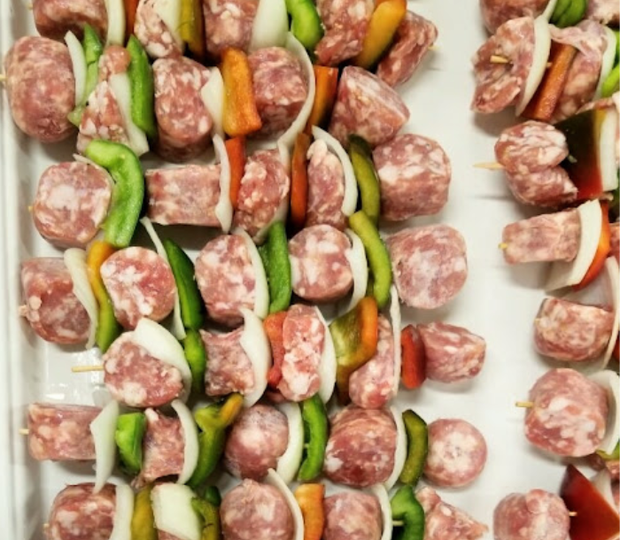 Hot & Sweet Sausage Kabobs with Veggies - Combo Pack