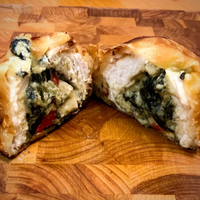 Stuffed Chicken Florentine in Puff Pastry